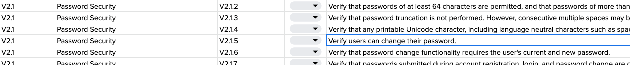 OWASP ASVS example